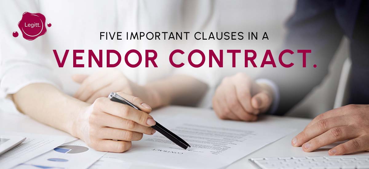 vendor contract clauses
