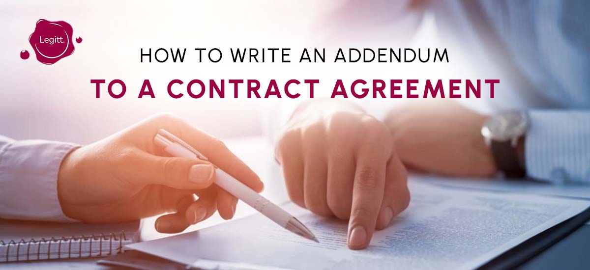 adding an addendum to a contract
