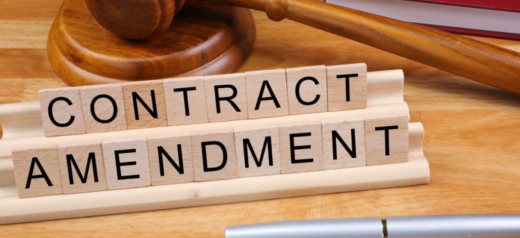 amendments covering general principles of contracting