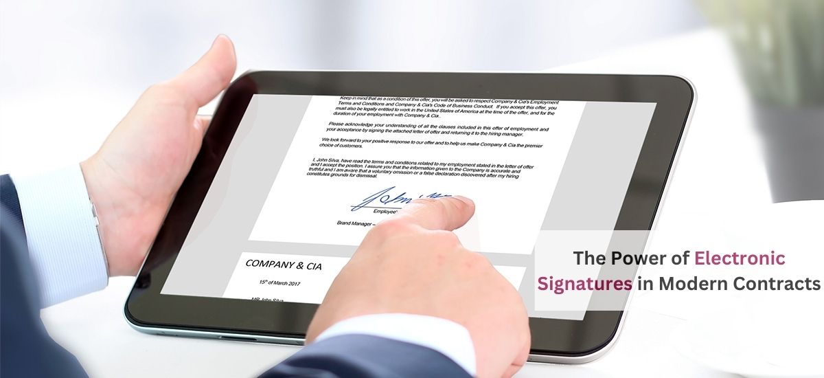 Power of Electronic Signatures in Contracts