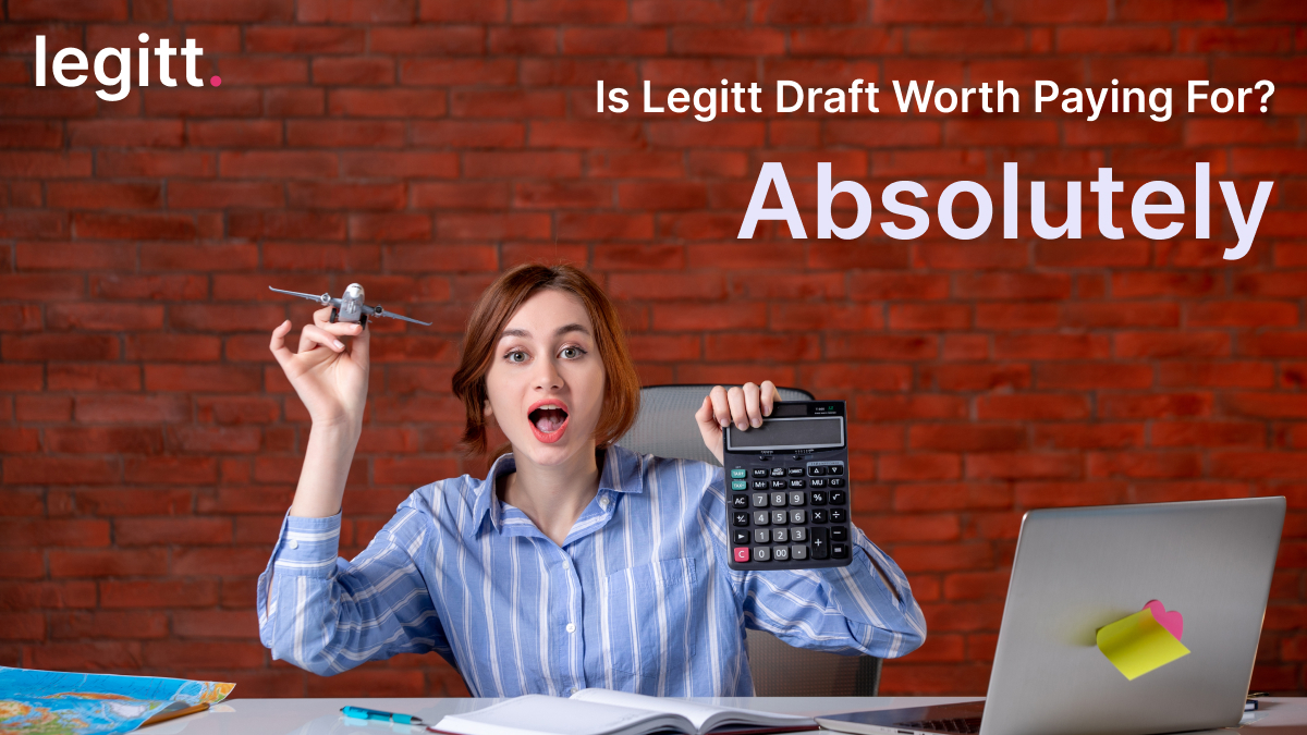 Professional reviewing Legitt Draft features to assess its value