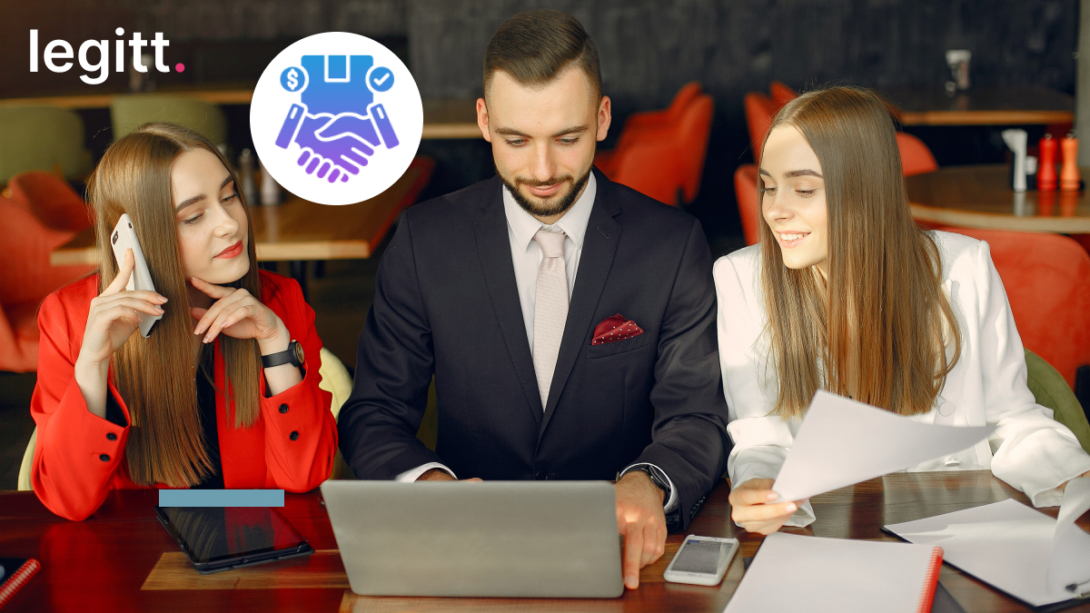 Sales team using Legitt Draft to speed up contract closing process