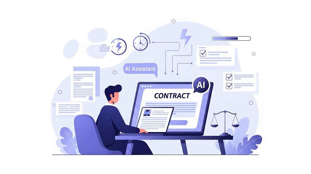 How can AI help me draft business contracts faster without a legal team