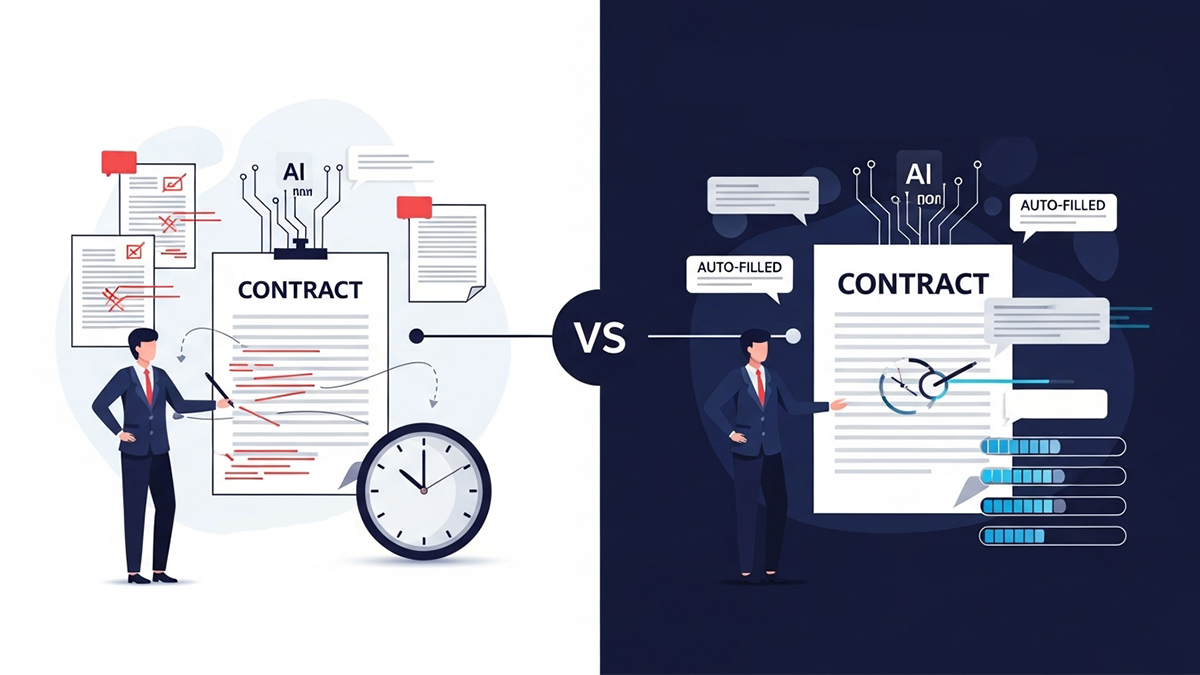 How can I reduce contract drafting time from hours to minutes with AI?