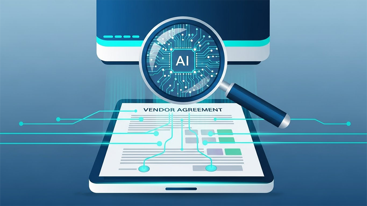 AI analyzing vendor agreements to identify hidden risks and problematic clauses