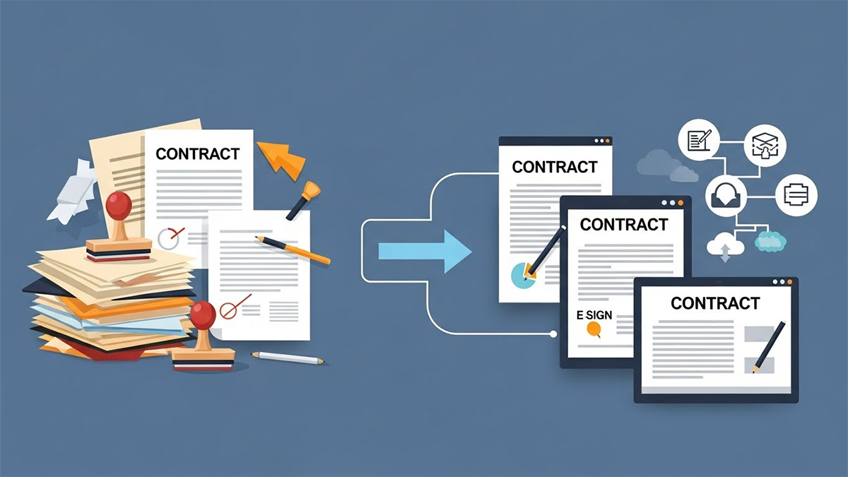 AI transforming outdated contract processes into modern automated workflows