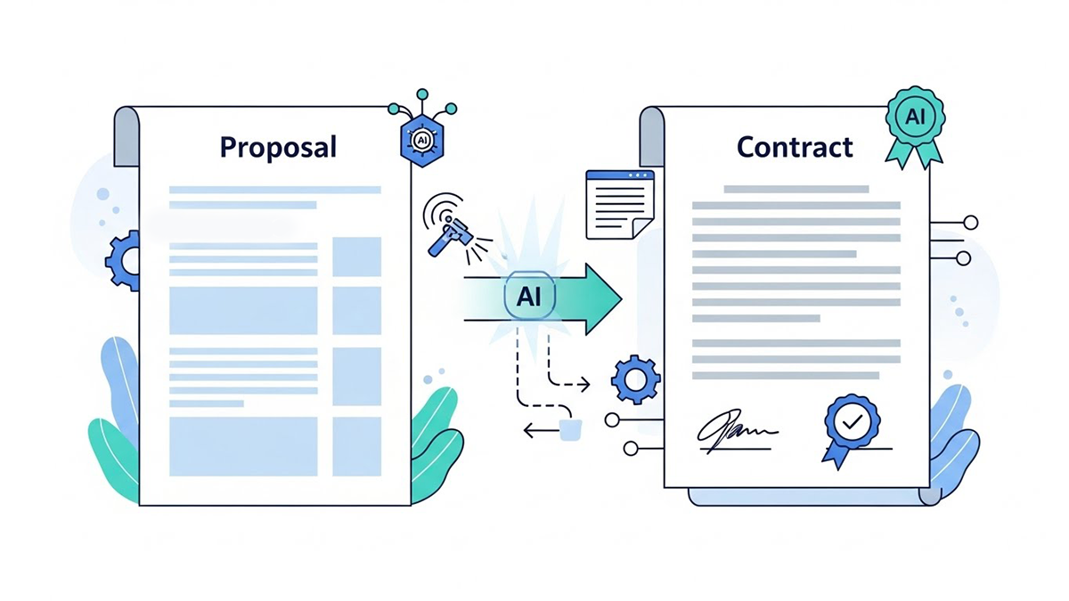 Convert a proposal into a contract using a simple and efficient process with AI