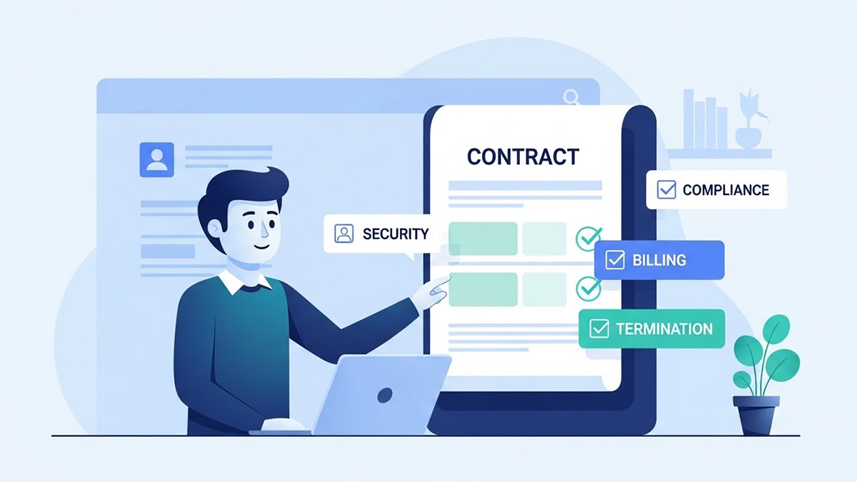 AI drafting SaaS agreements with accurate legal clauses automatically