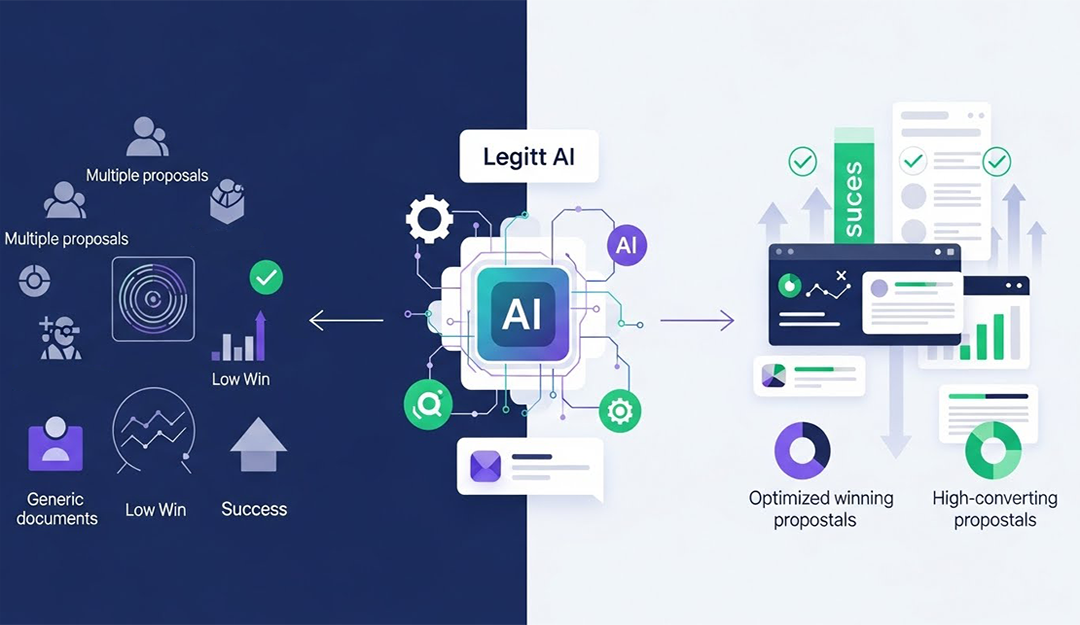 Legitt AI improving proposal win rates for sales teams using AI automation and insights