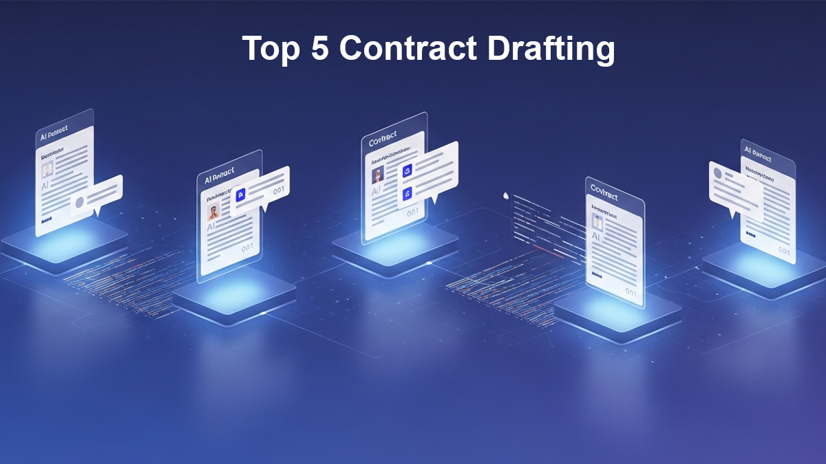 Contract drafting tools 2026 showcasing AI-powered legal document automation