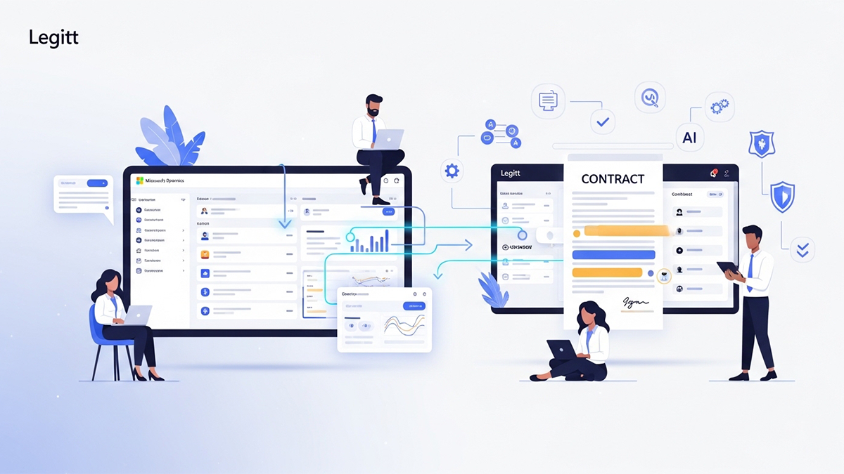 AI-powered contract management integrated with Microsoft Dynamics to generate, review, and manage contracts within enterprise workflows