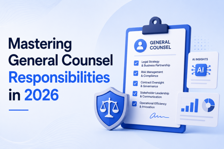 Mastering General Counsel Responsibilities in 2026