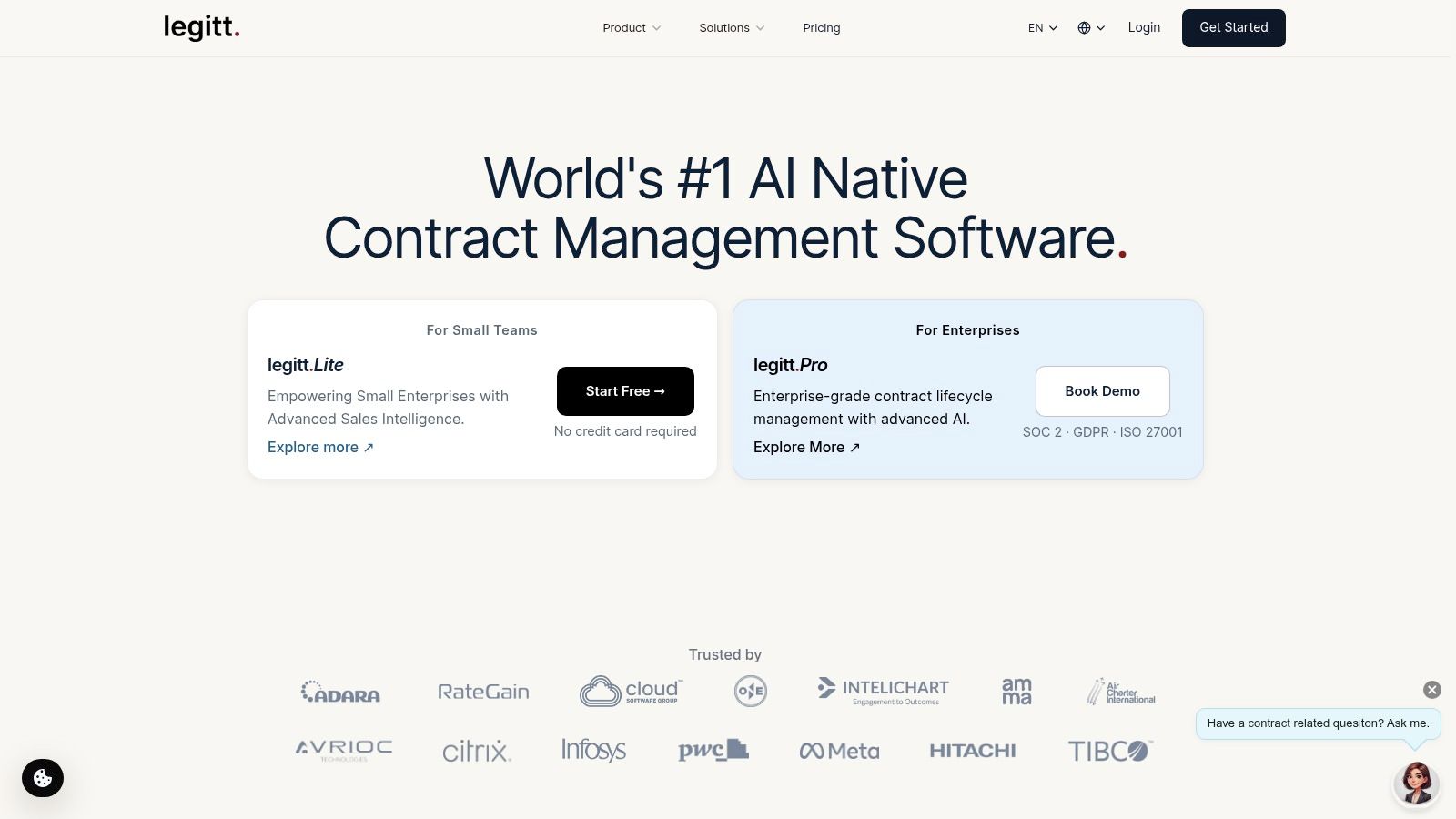 Screenshot from https://legittai.com