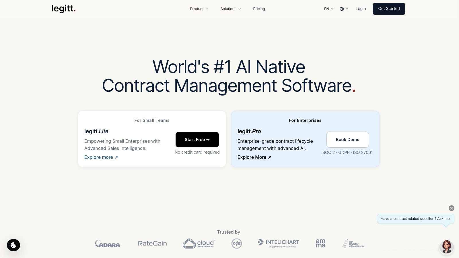 Screenshot from https://legittai.com