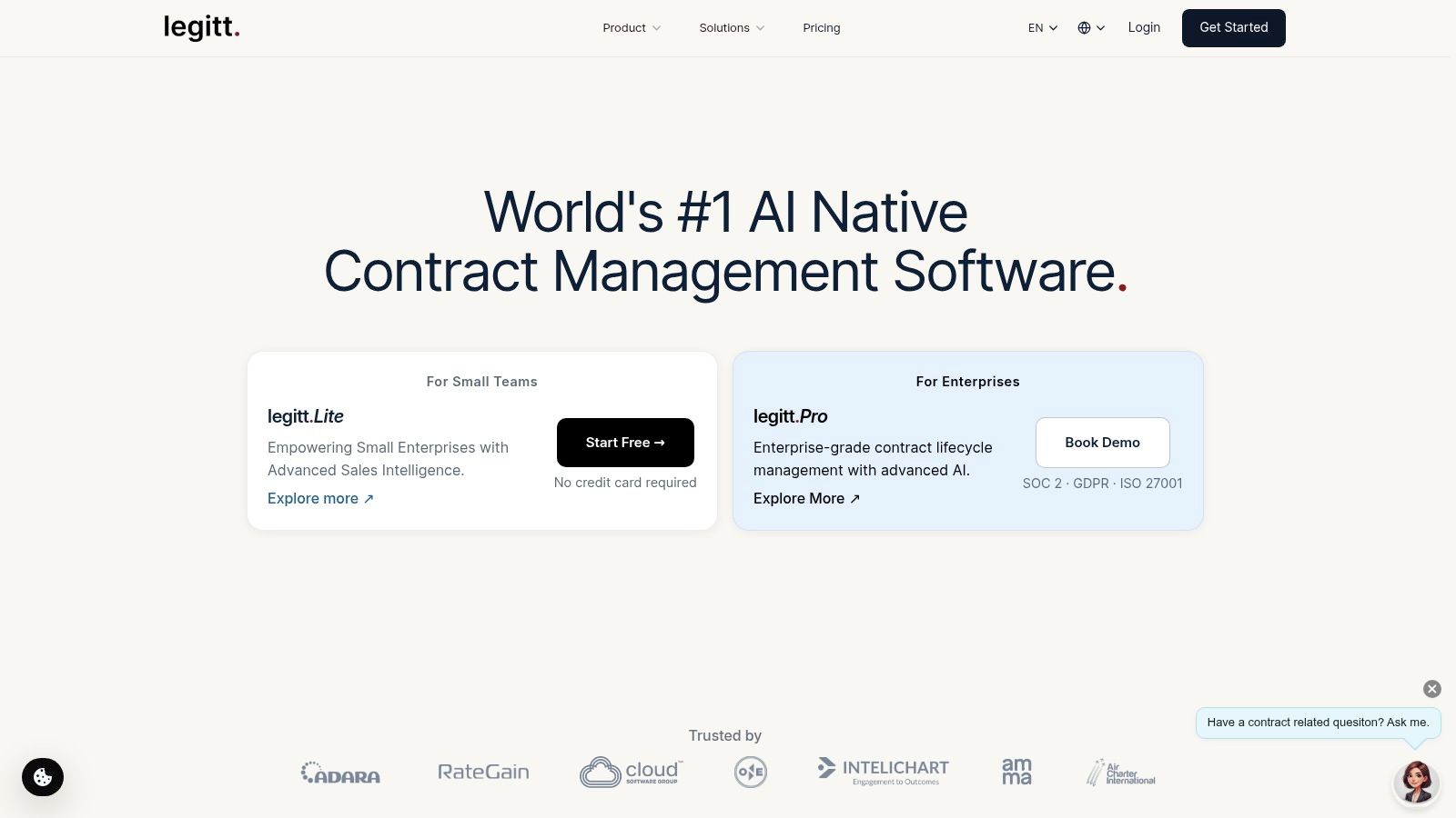 Screenshot from https://legittai.com