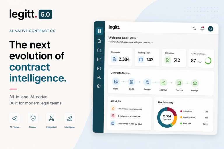 Legitt AI 5.0 Launches: 16 Features That Redefine How Contracts Get Managed