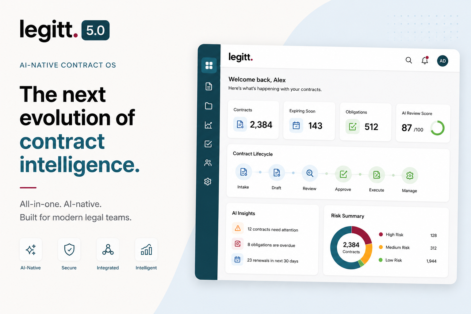 Legitt AI 5.0 Launches: 16 Features That Redefine How Contracts Get Managed