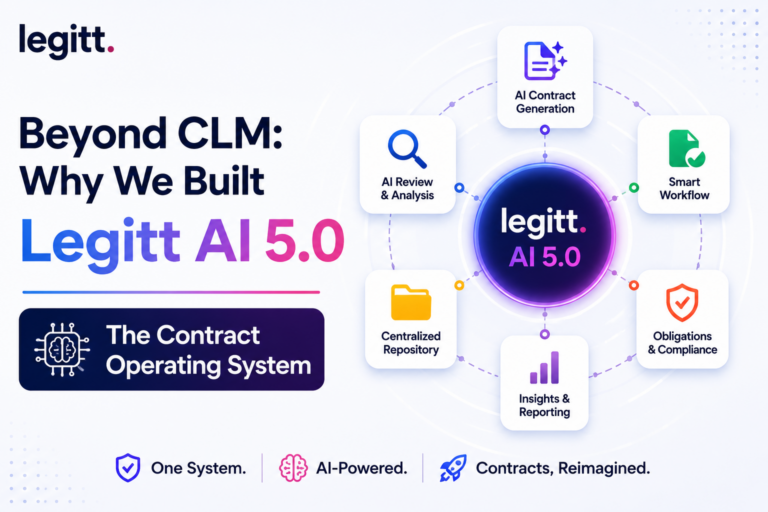 Beyond CLM: Why We Built Legitt AI 5.0 – The Contract Operating System