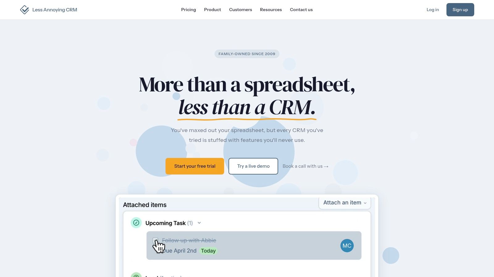 Less Annoying CRM (LACRM)