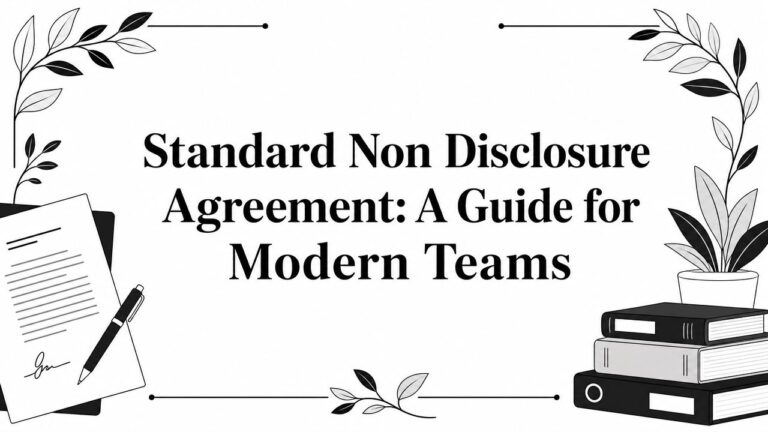 Standard Non Disclosure Agreement: A Guide for Modern Teams