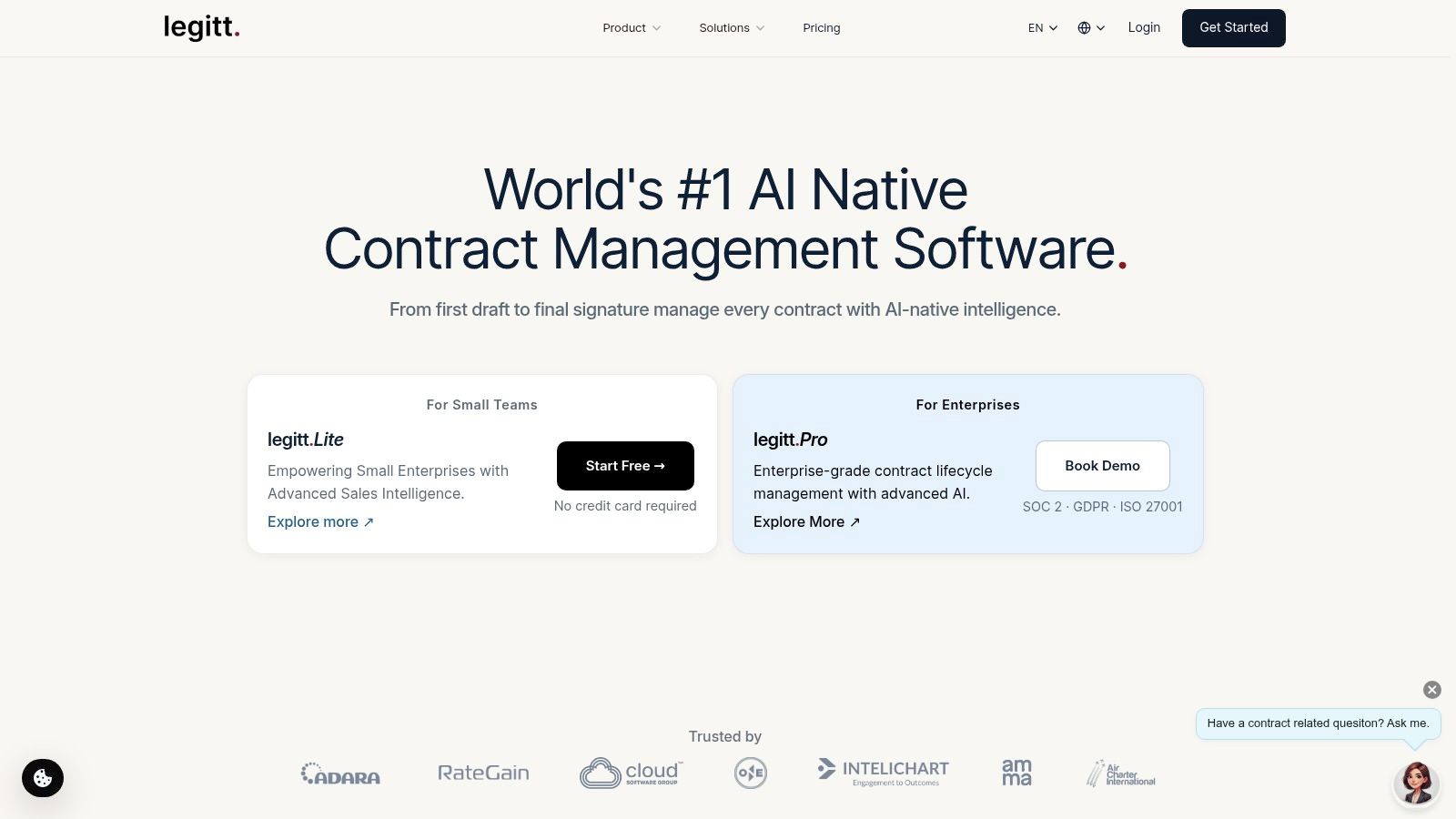 Screenshot from https://legittai.com