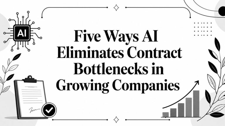 Five Ways AI Eliminates Contract Bottlenecks in Growing Companies
