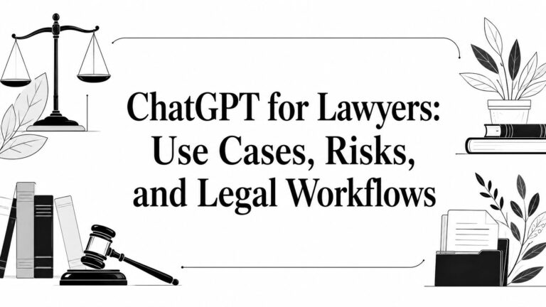 ChatGPT for Lawyers: Use Cases, Risks, and Legal Workflows