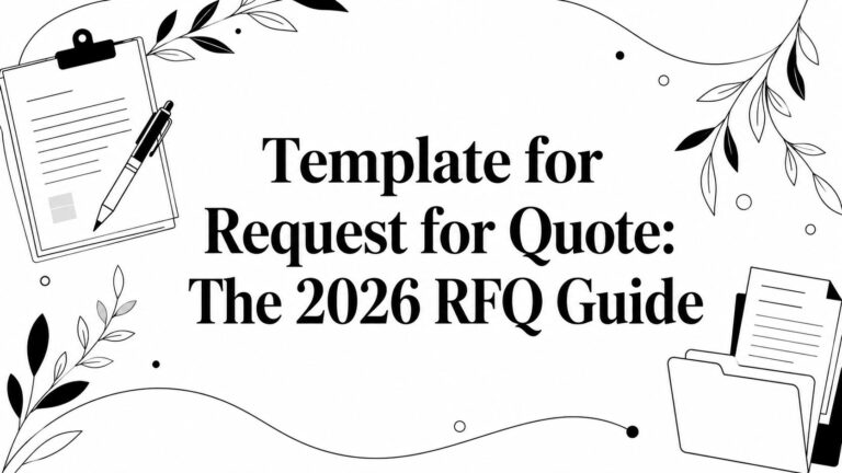 Template for Request for Quote: The 2026 RFQ Guide