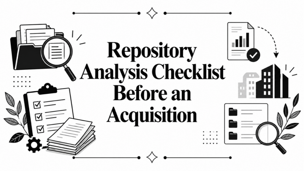 Repository Analysis Checklist Before an Acquisition