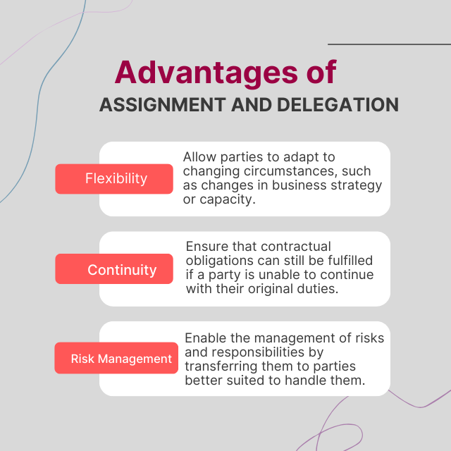 Advantages of Assignment and Delegation